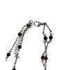 Wigo Women's 2 Row Design Chain Cross Necklace Accessory Korean