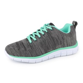 riemot Sneakers Scarpe da Ginnastica Donna Traspiranti Scarpes da Running Corsa Camminata Tennis Outdoor Fitness Sportive Scarpe Palestra Donna Sneaker per Jogging Lavoro Leggere Casual, Grigio, 39 EU
