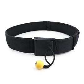 Pecihiko SUP Waist Belt, 50mm Wide Adjustable Quick Release Waist Belt Strap Connect Surf Leash for Stand Up Paddleboards Water Sports Safety Equipment Black