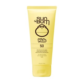 Sun Bum Kids SPF 50 Clear Sunscreen Lotion | Wet or Dry Application | Hawaii 104 Reef Act Compliant (Octinoxate & Oxybenzone Free) Broad Spectrum UVA/UVB Sunscreen | 6 oz