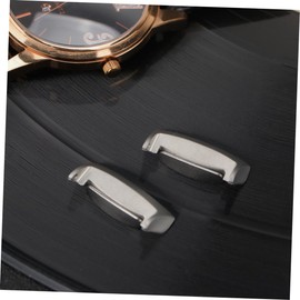 LABRIMP 1pc Smartwatch Leather Connector Clasp for Gear Stylish Buckle for Enhanced Watch Aesthetics Easy Installation and Design Silver