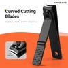 Nail Clippers with Glass Nail File, ANIHCANO Ultra Sharp Nail
