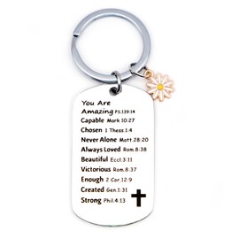 Inspirational Confirmation Gift for Girls Boys Easter Religious Bible Verse Christian 2024 Graduation Gift for Women Men Graduation Baptism Birthday Christmas Gifts for Senior High School Him Her