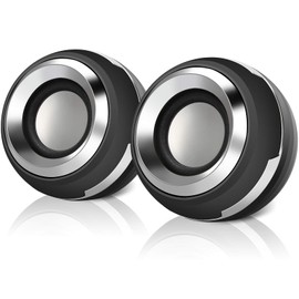 Zhaoyao Stereo Computer Speaker, USB Powered Speaker Sound, Loud Volume and Enhanced Bass, PC Speaker for Laptop Cellphones and More