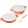 tak JTN-0190-OR Kids Dish Soup Bowl Set, Small, Orange