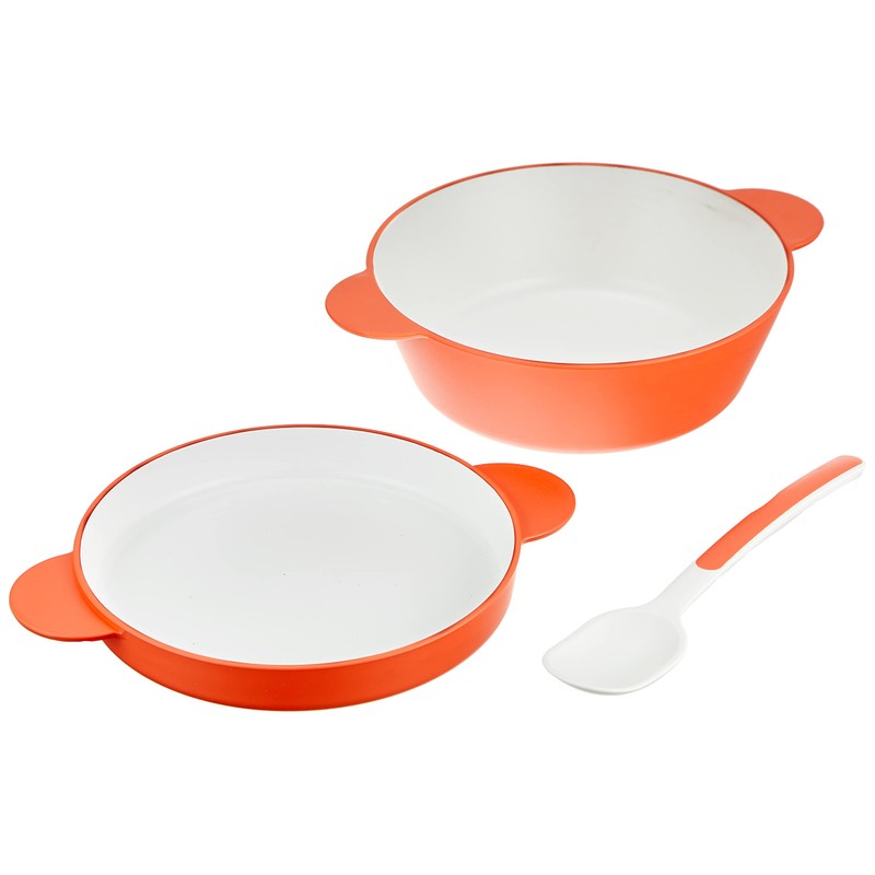 tak JTN-0190-OR Kids Dish Soup Bowl Set, Small, Orange