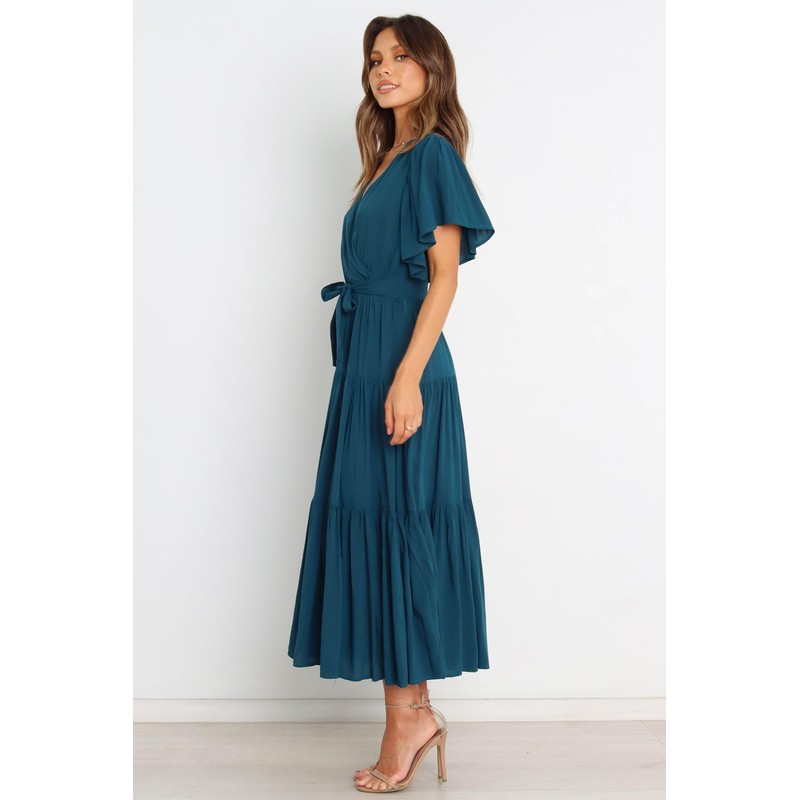 Petal & Pup Women's Barker Dress, Teal, Medium