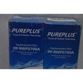 PurePlus Lot of 2 Pure Plus Replacement Refrigerator Water Filters For PP-RWF0700A