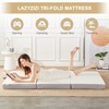 Lazyzizi Folding Mattress, 4 Inch Memory Foam Tri-fold with Breathable