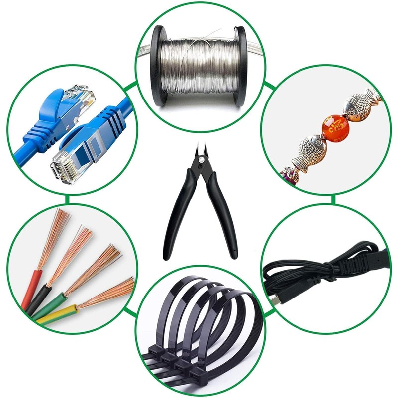 Side Cutters, Small, Wire Cutter, Black, Mini Pliers Jewellery Making,