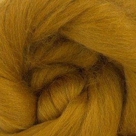 Merino Wool Combed Top | 1 lb Premium Wool Roving | 22 Micron, Best Merino Wool for Spinning, Tapestry, Needle Felting, Big Yarn Roving and Wall Hangings (Antique Yellow)