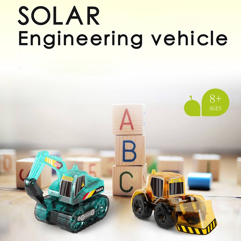DIY Solar Engineering Vehicle Assembly Construction Car Toy Science Educational