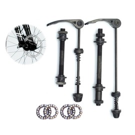 SOGHO 1 Pair of Quick Release Bicycle, Bicycle Axle Front Wheel, Thru Axle Bicycle, Bicycle Hollow Shaft Quick Release, Bicycle Front Wheel Axle, Bicycle Axle Rear Wheel for 20, 22, 24, 26, 28 Inch Bicycle Axles
