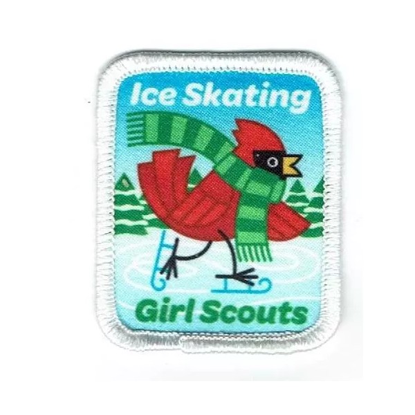 Girl Scouts ICE SKATING Fun Patches Badge SCOUT GUIDE Cup