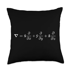 Noether Sym the Definition of Nabla, Differential Operator, Cool Math Throw Pillow, 18x18, Multicolor