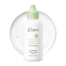 Make Prem Tea Tree Calming Essence, 2.7 fl oz (80 ml), Korean Tea Tree Leaf Extract, 86% Hypoallergenic, High Hydration, Large Capacity Beauty Serum