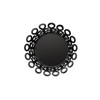 Alessi Vimini Perforated Steel Epoxy Resin Painted Basket Bowl, Black,
