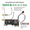Tarjeta WiFi inalámbrica NGFF A/E-Key a PCI-E Express 1x adaptador