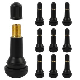 10 Stück TR413 Gummi Ventile – Hochwertige Reifenventile in Schwarz Für Autos, Motorräder Und Quads, Snap-in Gummiventile Für Schlauchlose Reifen, Hohe Temperaturbeständigkeit