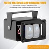 Okerny Rocker/Toggle Switch Box - 3 Gang Switches Installation housing