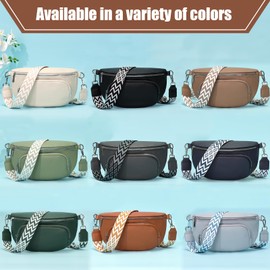 Rorimyth Bum Bag Women's Black Shoulder Bag Women's Small Handbag Women's Crossbody Bag Women's Belt Bag Women, khaki