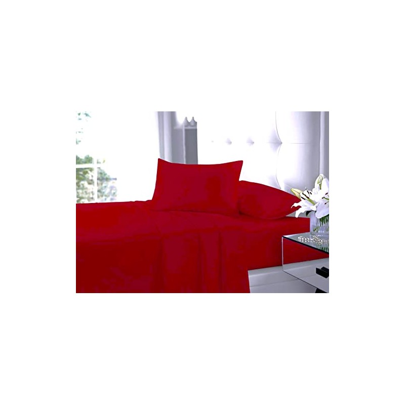 Fitted Bed Sheet With FREE MATCHING 2 X PILLOW CASES