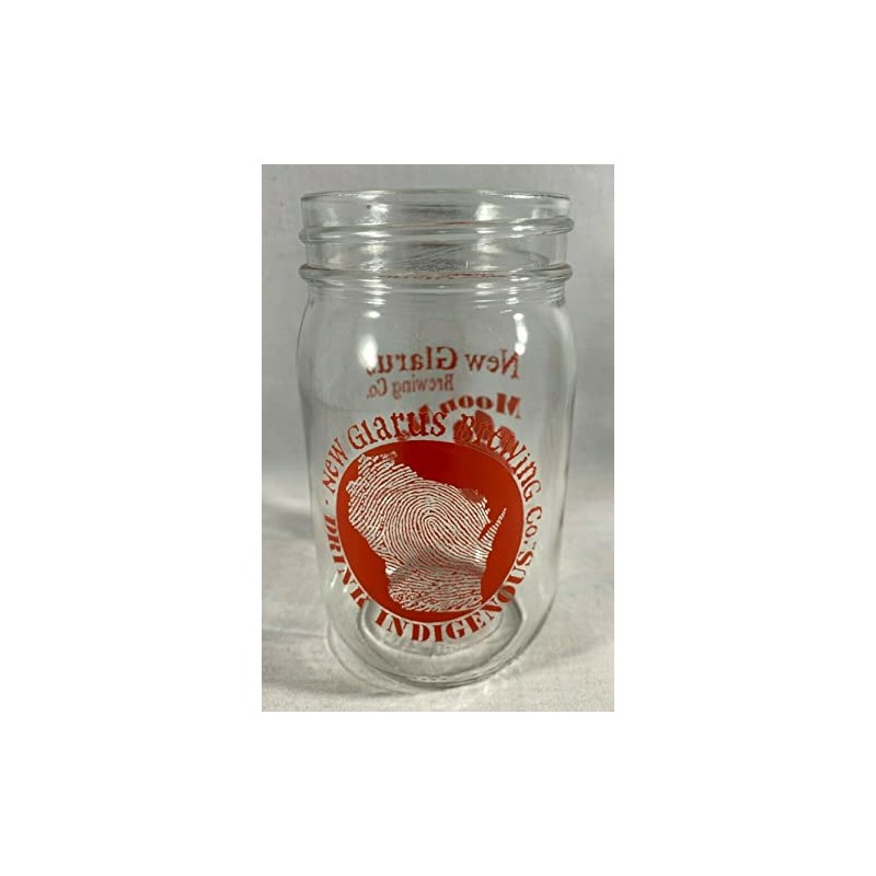 New Glarus Brewing Company - Moon Man Mason Jar Glass