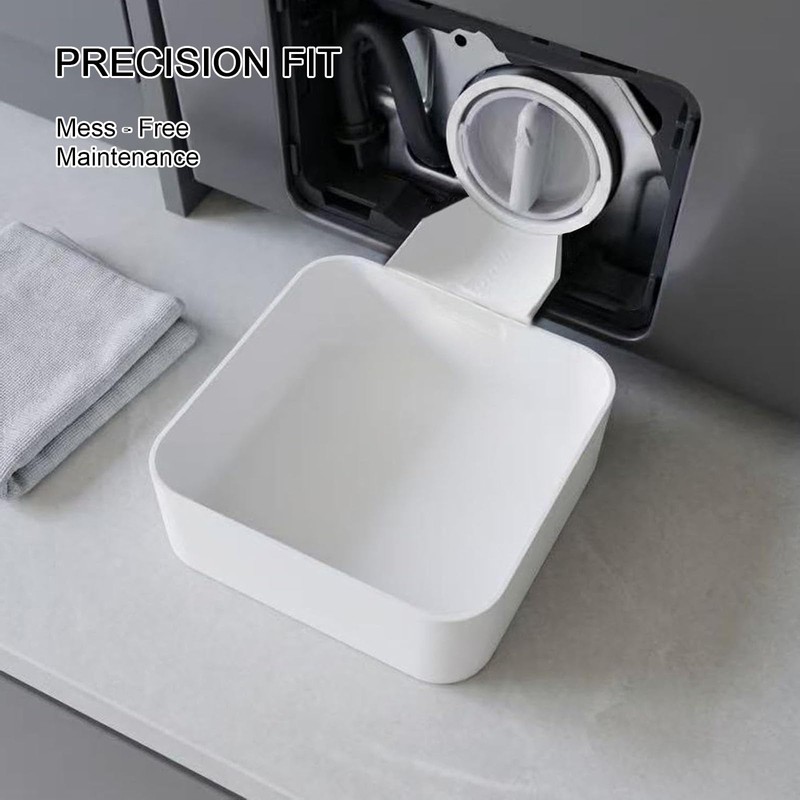 BOFYTR Washing Machine Drain Tray, White, 3-Piece Set