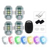 4Pcs LED Strobe Light High Brightness Waterproof Portable Wireless Flashing