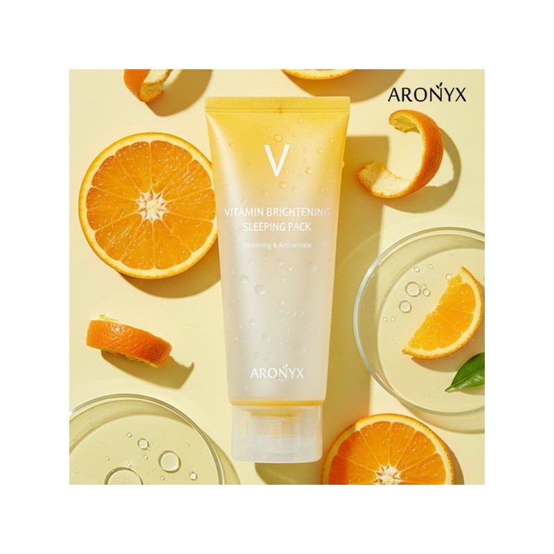 Aronix 비타민 브라이트닝 슬리핑팩 100ml / 수분크림 수딩젤 Vitamin Brightening