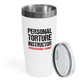 Personal Trainer White Edition Viking Tumbler 20oz - Personal torture instructor - Fitness Instructor, Workout Coach, Exercise Lover, Cardio Lover, Gym Coach