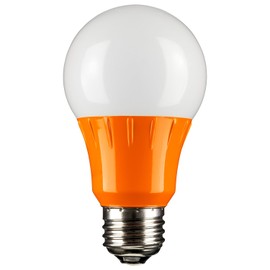 Sunlite A19/3W/O/LED LED A19 Colored Light Bulb, 3 Watts (25w Equivalent), E26 Medium Base, Non-Dimmable, UL Listed, 1 Count (Pack of 1), Orange