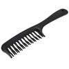 Geieold Black Double Row Tooth Comb Hair Comb Shampoo with