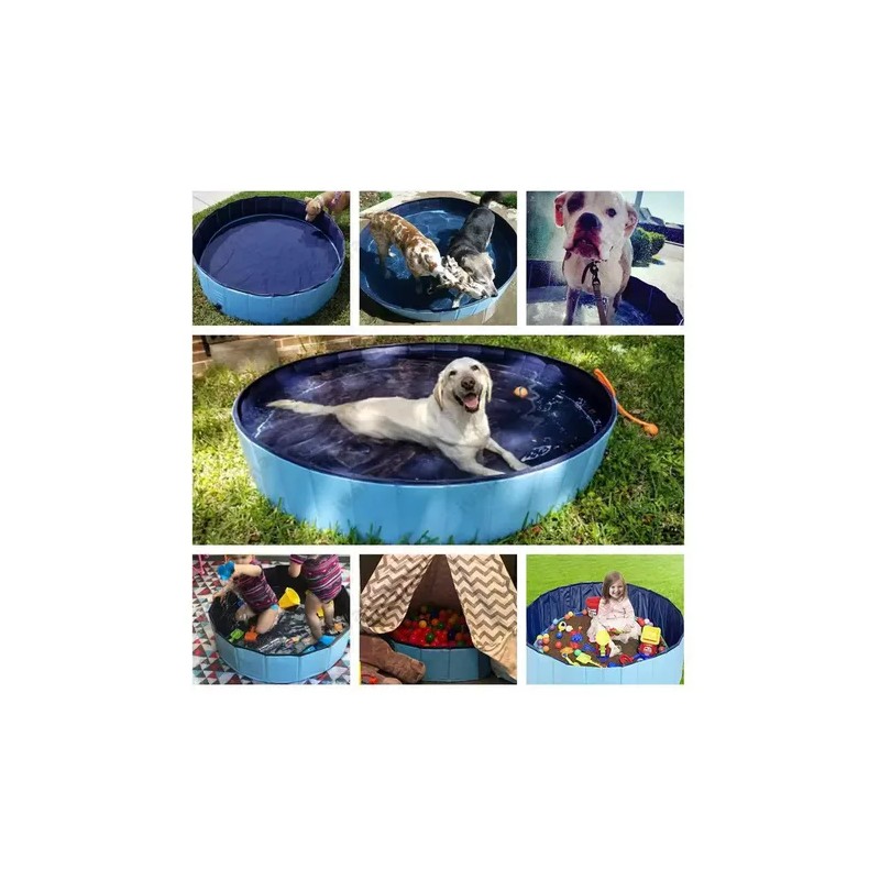 Alberca Plegable Piscina Perro Mascota Bañera Baño160cm