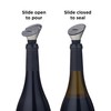 Rabbit Wine Pourer Stopper, 1x1x5, Black