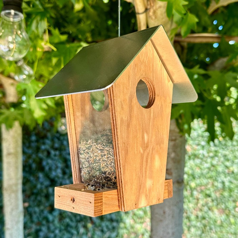 GARTENETAGE Sweden Scattered Feed Silo - Colourful Bird Feeding for
