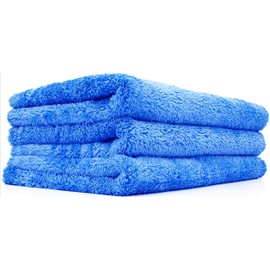BW&HM Car Drying Cloth Microfibre Cloth Car Care Polishing Cloth Car Ultra Soft Absorbent 40 x 60 cm Set of 3 Blue