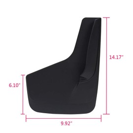 PIT66 Heavy Duty Molded Universal Mud Flaps Fit for Pickup Trucks Splash Guards Mudguard with Hardware Front Rear Set 2pc