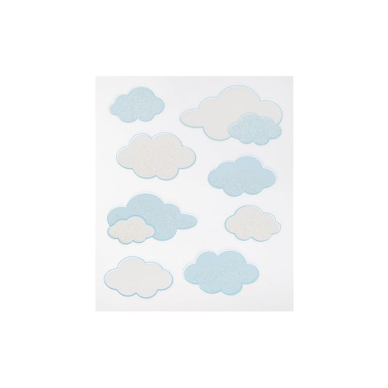 Cloud Glitter Stickers for Journaling, Cardmaking, Arts and Crafts -