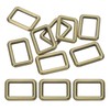 PATIKIL Flat Metal Rectangle Rings 3/4" / 19mm, 8 Pcs