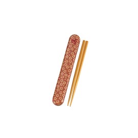 HAKOYA Japanese Cloth Pasting 18.0 Chopsticks Case Set, Cherry Blossom