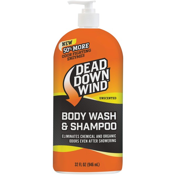 DEAD DOWN WIND Body & Hair Soap 32 oz Pump Top - Unscented - Hunting Scent Eliminators