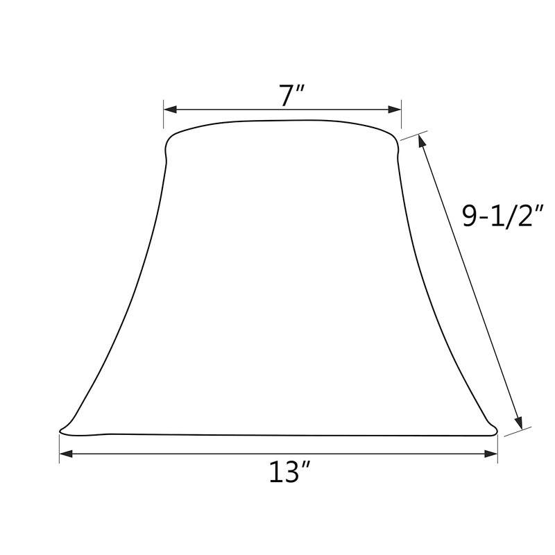 Aspen Creative 30094A Transitional Bell Shaped Spider Construction Lamp Shade,