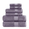 Feather & Stitch 100% Cotton Bath Towel Set of 6,
