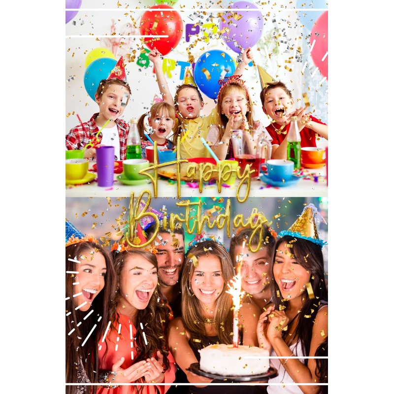 Daisybee Confetti, Glitter, Gold, Silver, Gold, Silver, 10.6 oz (300