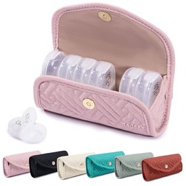 BAGSFY Pastillero Semanal Para 2 Tomas Al Día En Un Bonito Pastillero De Tela, Pastillero Para Medicamentos, Pastillero Am Pm Para 7 Días, Pastillero Portátil De Viaje Para Medicamentos, Vitaminas, Ac
