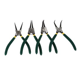 IWOWHERO 4pcs Heavy Duty Spring Loaded Circlip Pliers Internal External Removal Pliers with Straight Bent Jaws Convenient and Tool Kit