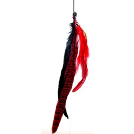 One Zhoe Full Feather Extensions Red Hair Accessories 12844