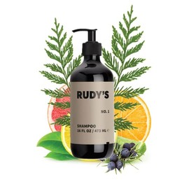 Rudy's No. 1 Sulfate Free Shampoo, For Everybody, Natural Ingredients With Citrus Scent, 16 oz.