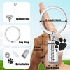 Stainless Steel Ashes Keepsake Keychain,Small cylindrical pet urn,This dog urns